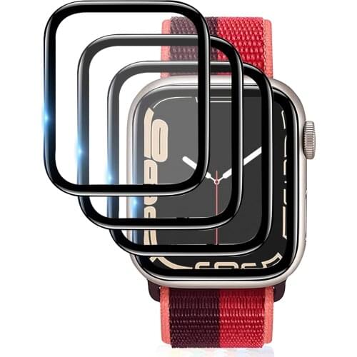 Screen protector glass For Apple watch 5 44mm 40mm iWatch series 4 3 2 1 42mm 38mm 3D full edge Film apple watch Accessories 44