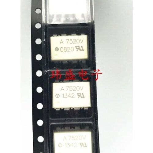 10pcs HCPL-7520 HCPL-7520-500E A7520 SOP-8A7520V