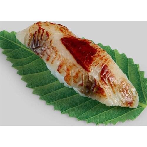 200Pcs Green Leaves for Food Sushi Decoration Plastic Simulation Leaves for Sashimi Seafood Sushi Decor Supplies