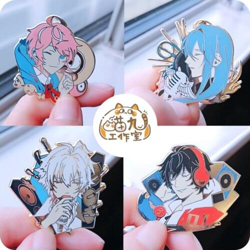 2021 DRB Hypnosis Mic Division Rap Battle Ichiro Ramuda Metal Bedge Bag Badge Button Brooch Pin Souvenir Costume Props Cosplay