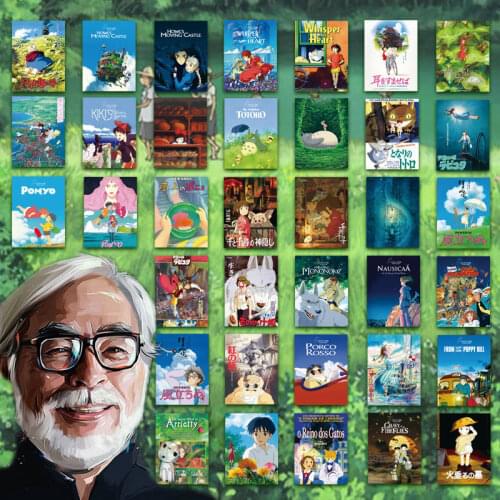 36pcs 6x8cm classic movie animation stickers mobile computer luggage stickers home decoration fitting Wall Collage Kit