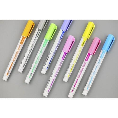 8Pcs Drawing Double Line Outline Pen Markers Metallic Marker Pens Marker Writing