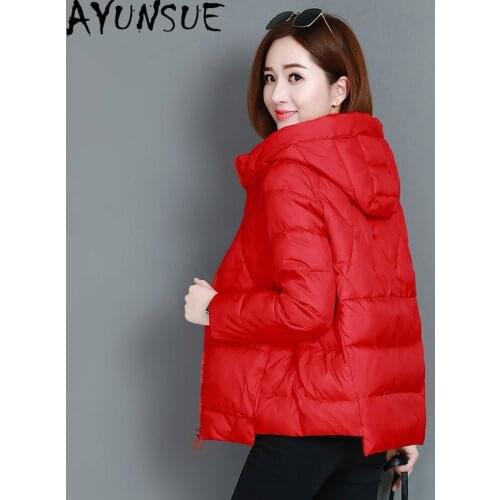 AYUNSUE Womens Winter Jacket Hooded Parkas Korean Coat Female Autumn Warm Down Cotton Puffer Jacket Women Manteau Femme Hiver