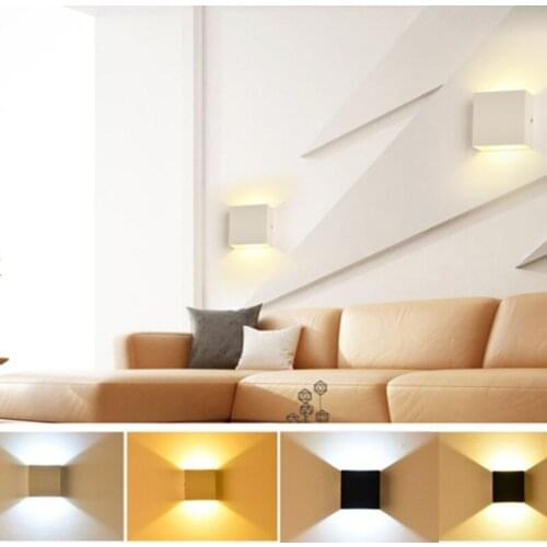 Cube COB LED Wall Lamp Modern Home Lighting Decoration Sconce Aluminum Lamps 6W 85-265V Indoor Lighting For Bath Corridor Room