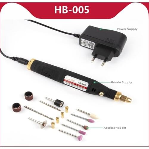 DC18V Mini Electric Grinder 5000~18000rpm Adjustable Speed Grinder Engraving Drilling Polishing Drill with 40/100pcs Accessories