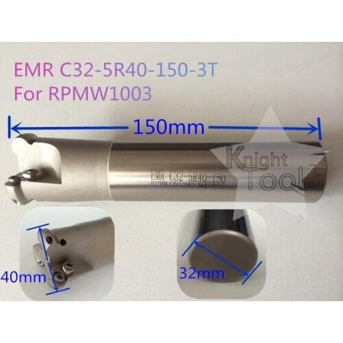 EMR C32-5R40-150-3T Round Dowel End Mill EMR comer Rounding End Mill for RPMW1003