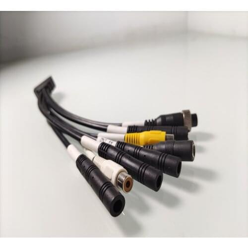 Good Quality 4 Pin Aviation Female Connector Adapter DC AV Cable for Car Back Side Front View Camera