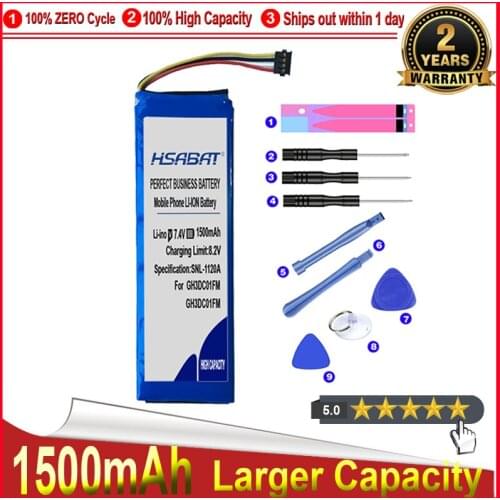 HSABAT 0 Cycle 1500mAh Battery for GH3DC01FM High Quality Replacement Accumulator