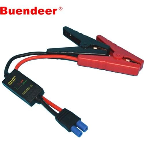 Buendeer 12V 200A intelligent Booster Cable Smart EC5 Connector Car Truck Emergency Jump Starter Alligator Clamps Clip
