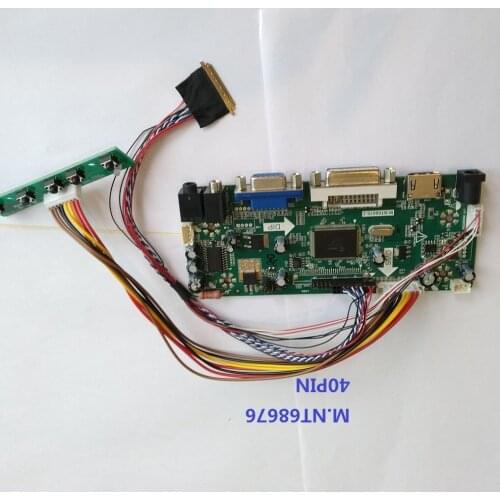 Kit for LTN156AT17-D02/W01/W02 card DIY DVI LED VGA LCD M.NT68676 1366X768 15.6" panel HDMI monitor Controller board kit