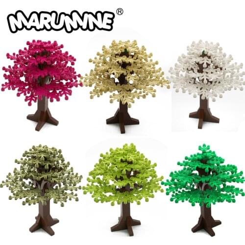 MARUMINE 90PCS Building Bricks Tree Sets Enlighten Blocks Natural & Technic 165 MM City park Building Compatible Gift For Kids