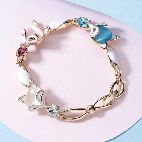 Creative Color Opal Diamond Bracelet