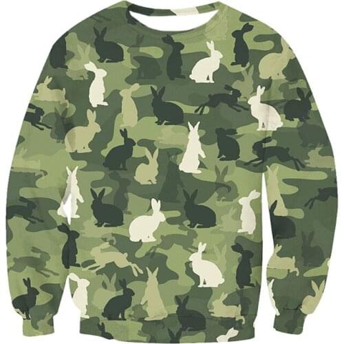 2021 New 3D Dog Patter T-Shirt Mens Spring Casual Camouflage Clothing Camouflage Style 3D Printed Long Sleeve T-Shirt