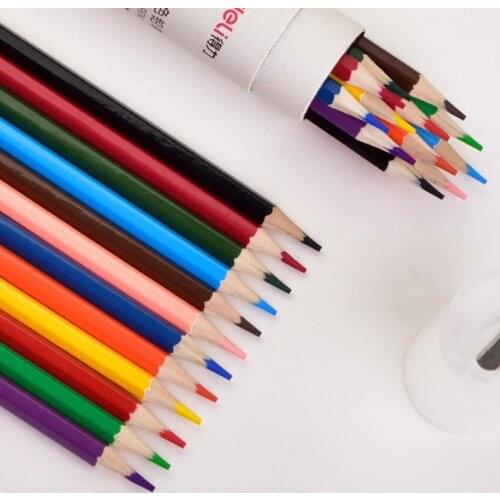 Colored Pencil Set Stationery for School Supplies 12/18/24/36/48 Colors Pencil Artist Painting Drawing Apices Colores Sketch