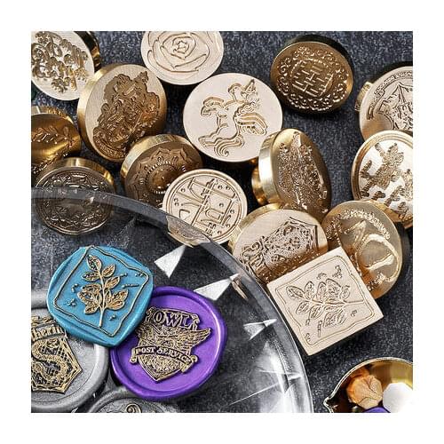 Wax Seal Stamp Retro Antique Sealing Wax Scrapbooking Stamps HEAD Wedding Decorative Metal Handle with love map Tree FLOWER ROSE