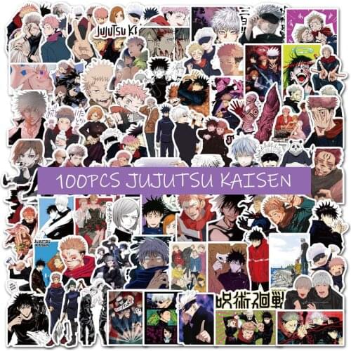 10/30/50/100pcs Jujutsu Kaisen Stickers for Suitcase Skateboard Laptop Luggage Fridge Phone Styling Decal Waterproof Stickers