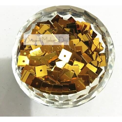 2500pcs/ lot 7mm Golden square sequins Paillettes/PVC fashion accessories craft for Scrapbook Kid Diy Garments sewing
