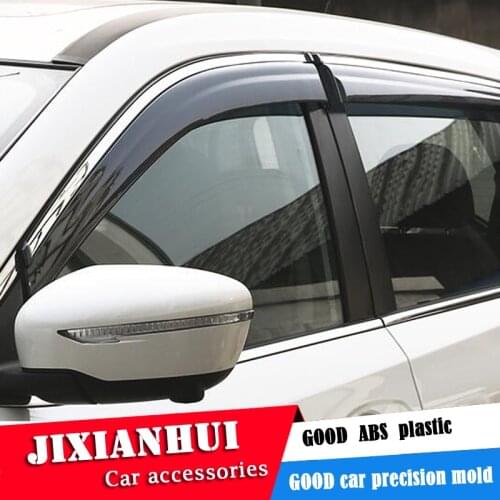 For GRAND VITARA Plastic Window Visor For GRAND VITARA 2016-2018 Vent Shades Sun Rain Deflector Guard 4PCS/SET Car Styling