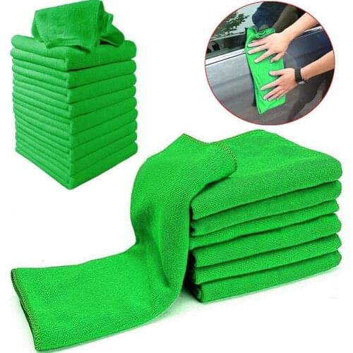 10 Pcs Microfiber Cleaning Washing Soft Absorption Cloth Towel for Auto Car Home