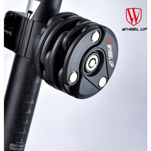 Wheel Up Foldable Bike Lock Alloy Anti-Theft Steel Folding Bicycle Chain Lock 3 Keys Security Hamburg-Lock Cycling Accessories