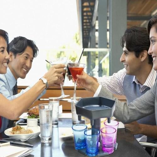 6 Shot Glass Dispenser Holder Caddy Liquor Portable Dispenser Party Gifts Bar Accessory Accessories Drinking Games Rack Cooler