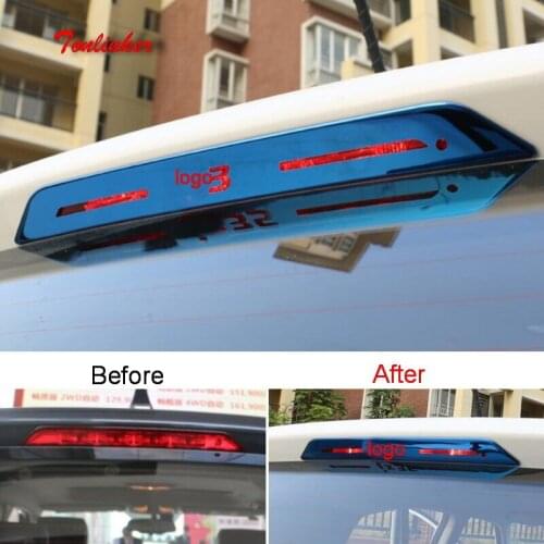 Tonlinker Cover sticker for Hyundai IX35 2018-19 Car styling 1 Pcs Stainless steel Tail brake light Exterior Cover Stickers
