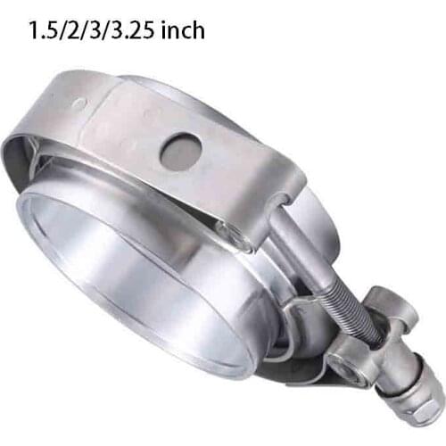 V Band Clamp 1.5/2/3/3.25 inch Turbo Exhaust V-Band Clamp Stainless Steel Male/Female Flange Kit