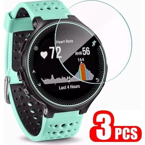 3pcs 9H Tempered Glass For Garmin Forerunner 235 225 735XT Screen Protector Film on Forerunner 735 XT 235 225 Protective Glass