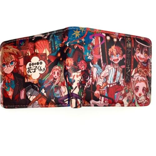 Anime Toilet-Bound Hanako-Kun Wallet Toy PU Leather Billfold Coin Short Purse Card Holder Pocket Cartoon Wallet Toy Gifts