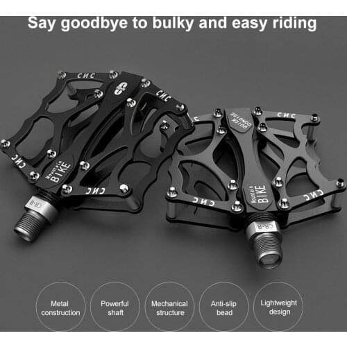 1 Pair Bicycle Pedal Aluminum Alloy 3 Palin Ultralight Pedal Non-slip Bearing Pedal for Mountain Road Bike Cycling accessories