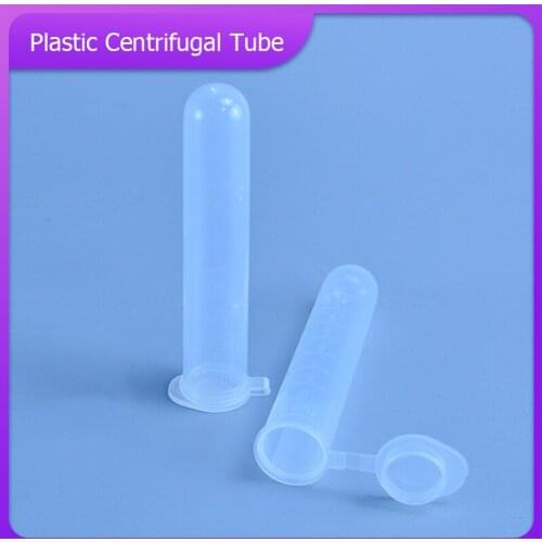 10pcs/set 10ML Micro Centrifuge Test Tube For Laboratory Sample Supply Clear Plastic Vial Container With Snap Cap Lid