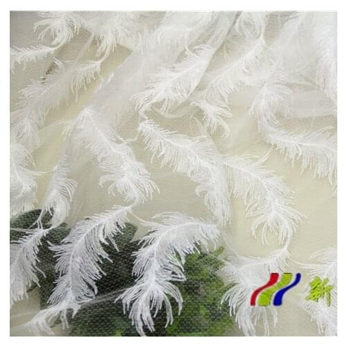 2Yards/lot White Color Gauze African Swiss Voile Lace High Quality Black Lace Fabric Nigeria Wedding Tulle Lace Fabric