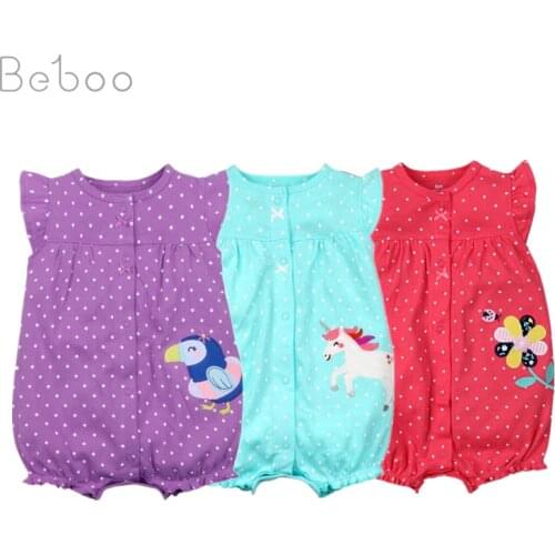 2020 brand oramgemom cotton short rompers infant girl clothes roupas menina baby girl clothes Nowbron jumpsuits baby clothing