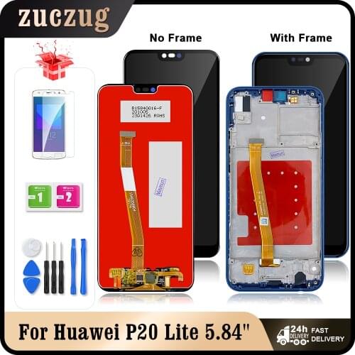 5.84" For Huawei P20 Lite ANE-LX1 ANE-LX3 LCD Display Touch Screen Digitizer With Frame For Huawei Nova 3E