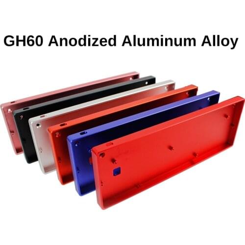 60% Mechanical Gaming Mini Keyboard Base Aluminum Alloy Anodic Oxidation Protective Case Frame for GH60 POKER FACEU60 AMJ60 RS60