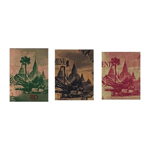 Burma Myanmar Set 3 PCS (1 5 10 Rupee) Notes, ND1942 P-14-16, VF Condition, Japanese Government Occupation WW2 Note