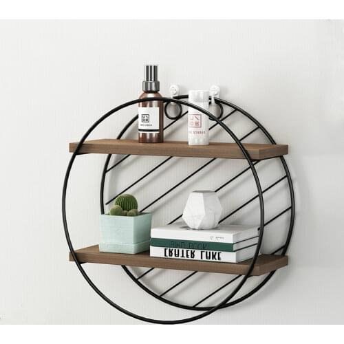 Household non-punched metal bathroom shelf modern simple wall hanging storage rack fashion creative etagere with fence