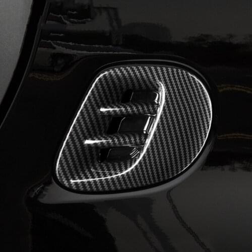 For Mercedes-Benz new Smart Fortwo 453 Rear Air Outlet Decorative Frame Sticker 3D Air Outlet Protection Cover Car Accessories