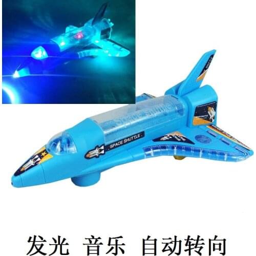 Toy planes The Shuttle Electric Toy Plane Music Lighting Airplanes Children Educational Toys Model Plastic > 3 Years Old Battery