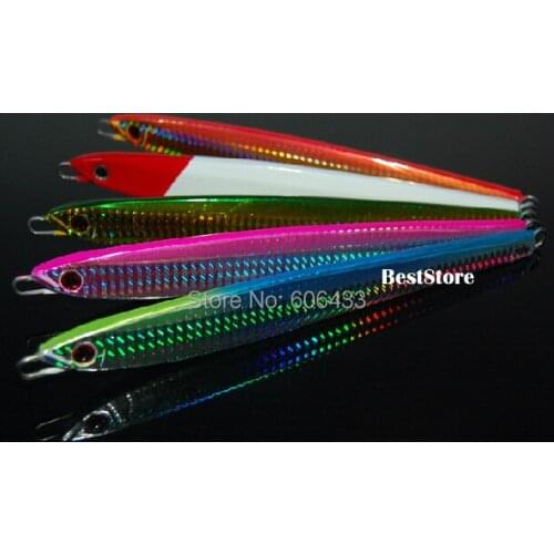 Deep sea Metal Jig Jigging Fishing fish Lure Jigbait spoon Treble Hook Spinner baits 150g fishing Free shipping