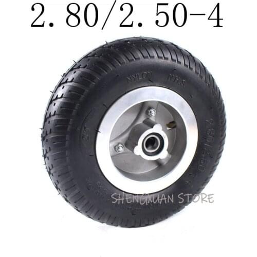 Good Quality 2.80/2.50-4 Tire Solid Wheel 9 Inch for Electric Scooter Trolley Trailer and Wheelchair Hand Truck