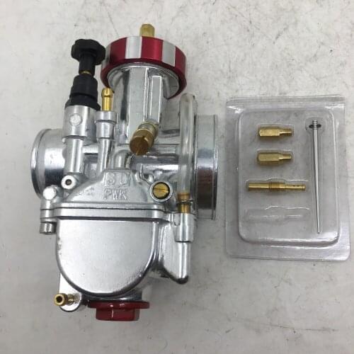 SherryBerg PWK30 30mm chrome Carburettor Racing Round Head for Keihin Carb 30PWK for Honda yamaha ktm suzuki carbrettor carby