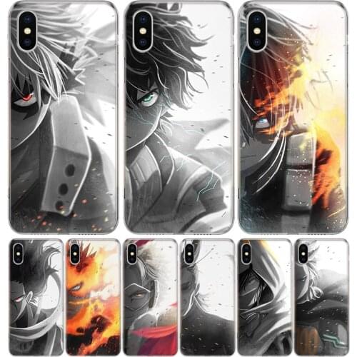 My Hero Academia Cool Cover Phone Case For Iphone 11 12 Mini Pro 7 6 X 8 6S Plus XS MAX + XR 5S SE 10 9 Art TPU Coque Capa Shell