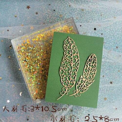 KSCRAFT Feather Metal Cutting Dies Stencils for Scrapbooking/photo album Decorative Embossing Paper Cards
