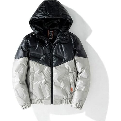 Mens Down Jacket Short Male Coats Winter Jacket Men Clothes 2020 Bodywarmer Puffer Hooded 2020 Casacos Masculino 111905G