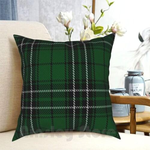 Maclean Of Duart Hunting Clan / Family Tartan Pillow Case Printed Home Soft Throw Pillow Total Tartan Blue Green Brown