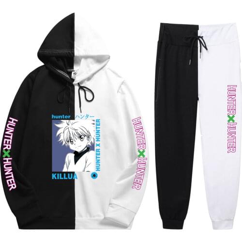 New 2021 Anime HUNTER X HUNTER Hoodie Pants Casual Men Women Tracksuits Casual Jogging Suits Harajuku