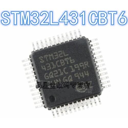 1PCS 100% new original authentic STM32L431CBT6 QFP-48 32L431CBT6 QFP48 32-bit microcontroller chip