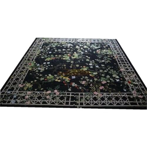 Aubusson needlepoint rug woven wool carpet handwoven wool carpets chinese wool carpets large thick rugs