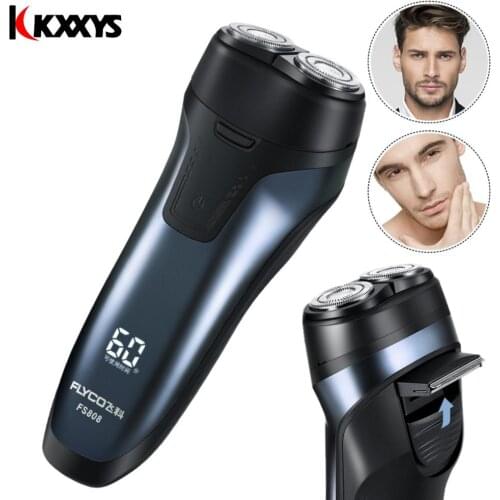 Electric Shaver Razor for Men Beard Hair Trimmer 3D Head Dry Wet Shaving Machine Washable Dual Blade USB Rechargeable
